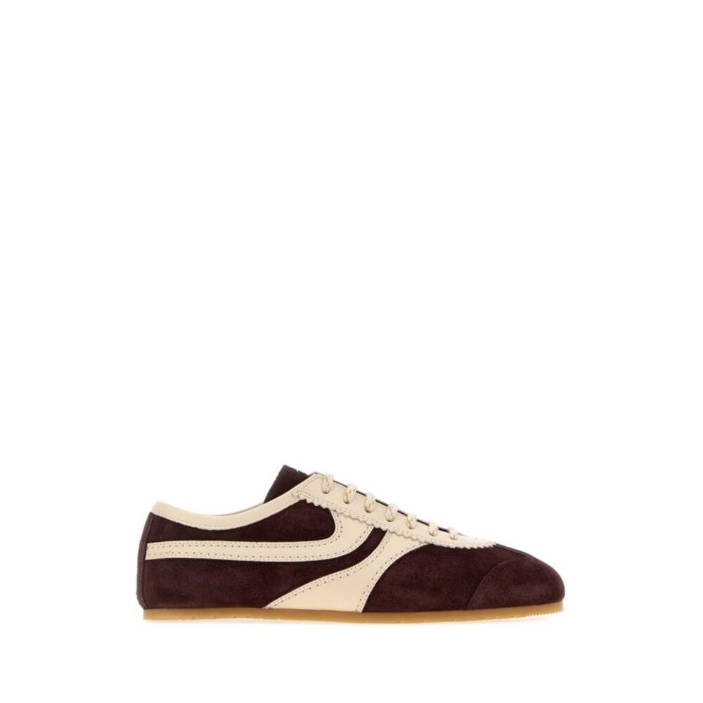 Dries Van Noten Women Grape Suede Sneakers